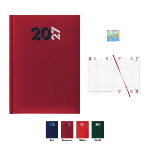 D111 AGENDA MATRA GIORNALIERA QUADRETTATA S/D ABB. 17X24